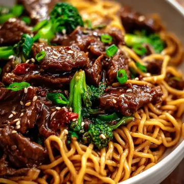 Sticky Beef Noodles