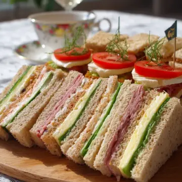 Traditional English tea sandwiches