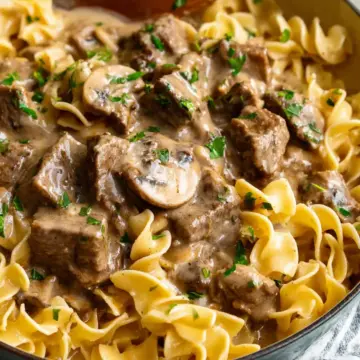 Slow Cooker Beef Stroganoff