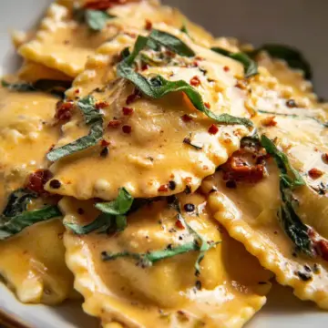 Creamy Tuscan Ravioli
