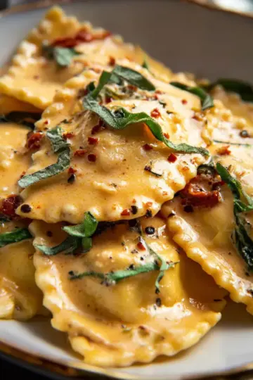 Creamy Tuscan Ravioli