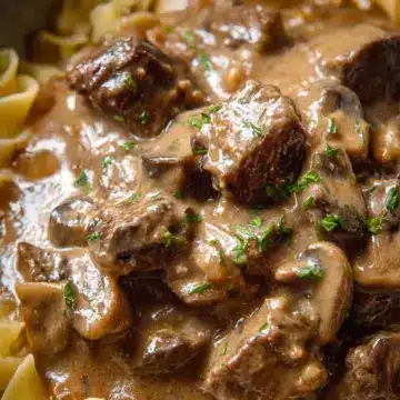 Slow Cooker Beef Stroganoff Stew