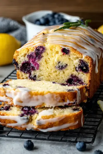 Lemon Blueberry Loaf Cake (w/ Yogurt)