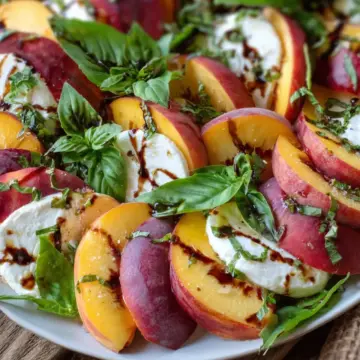 Peach Caprese Salad