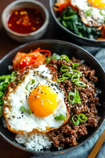 Korean Ground Beef Bowls