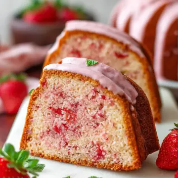 Strawberry Pound Cake