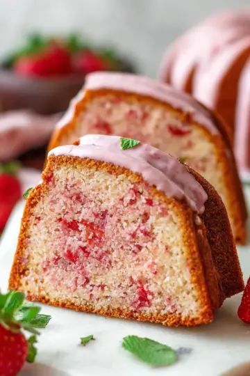 Strawberry Pound Cake