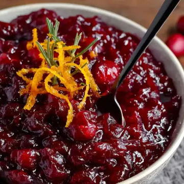 Orange Amaretto Cranberry Sauce