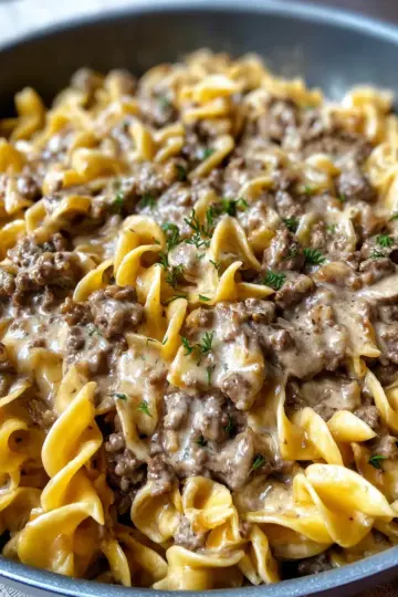 Ground Beef Stroganoff