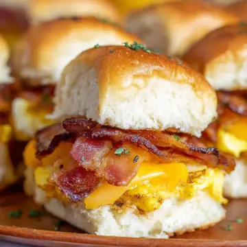 Crack Breakfast Sliders (Bacon Egg & Cheese)