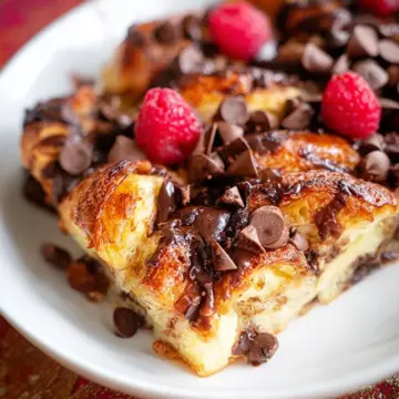 Chocolate Croissant Breakfast Bake