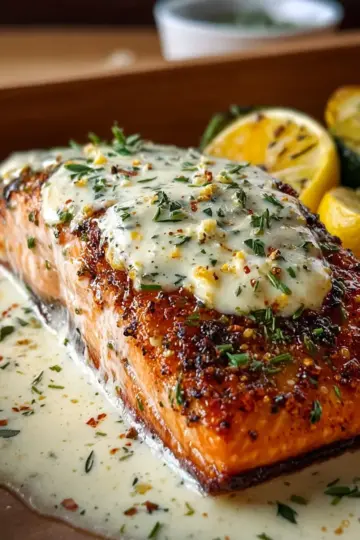 Baked Boursin Salmon – Creamy, Flavorful and Perfectly Baked
