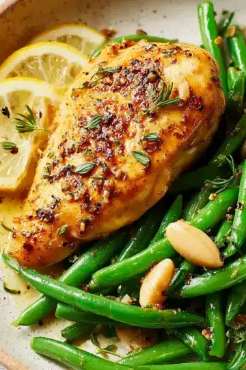 Lemon-Garlic Chicken with Green Beans