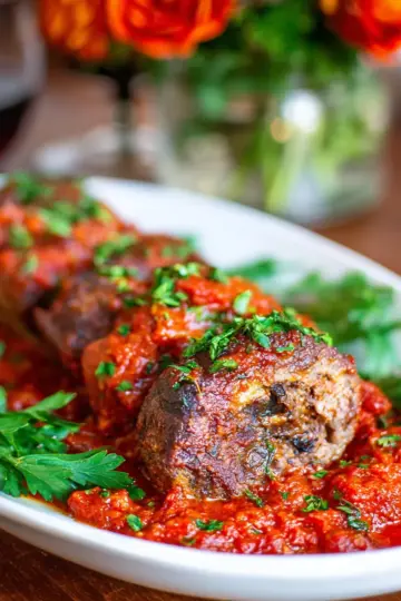 Braciole with Tomato Sauce