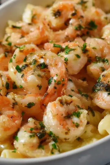 Shrimp Scampi Pasta Bake