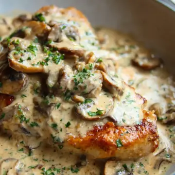 Creamy Garlic Mushroom Chicken