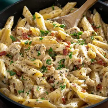Easy Creamy Chicken Ranch Pasta