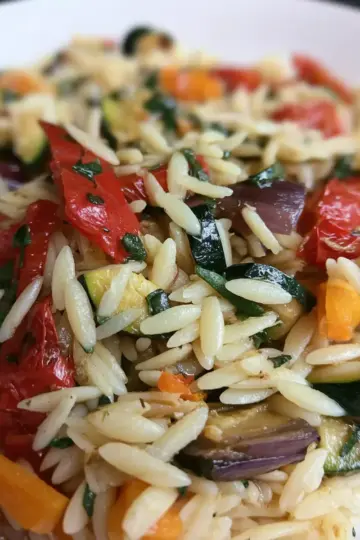 Roasted Vegetable Orzo