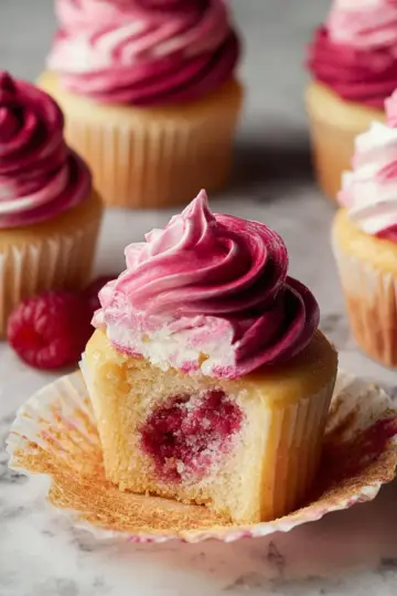 Raspberry Swirl Cupcakes