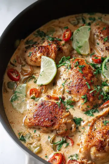 Creamy Coconut Milk Chicken Recipe (One-Skillet)