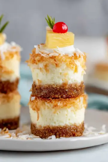 Coconut Pineapple Cheesecake (Minis)