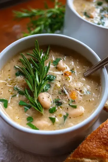 White Bean & Rosemary Soup