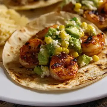 Grilled Shrimp Tacos With Avocado-Corn Salsa Recipe