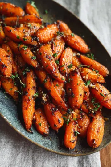 Maple Dijon Roasted Carrots
